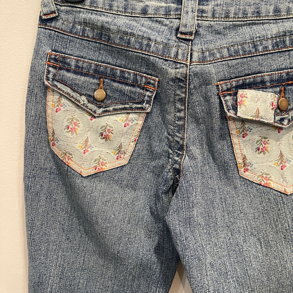 Vintage Cache Low Jeans With Patchwork - image 3